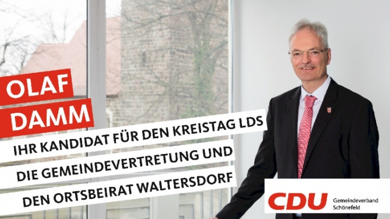Ihre Kandidaten stellen sich vor: Heute Olaf Damm