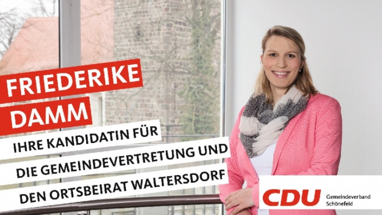 Ihre Kandidaten stellen sich vor: Heute Friederike Damm