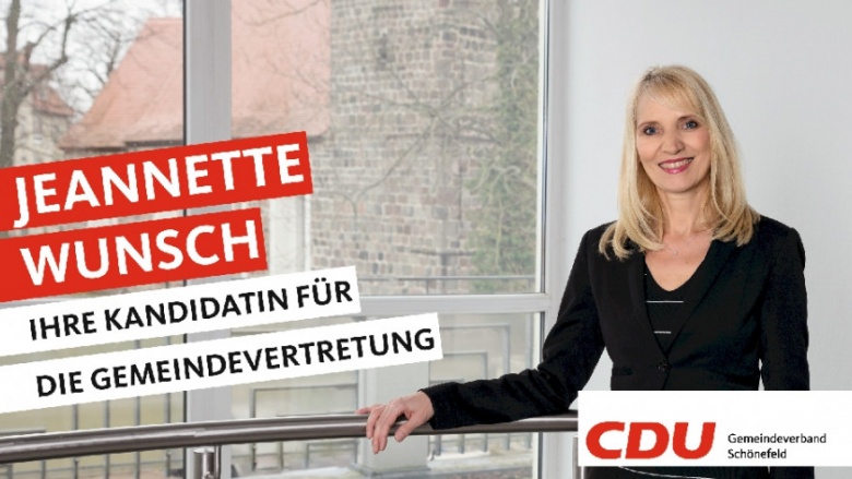 Ihre Kandidaten stellen sich vor: Heute Jeannette Wunsch