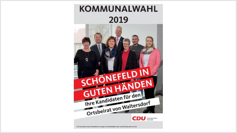 Ihre Kandidaten stellen sich vor: Heute Ihre Kandidaten für den Ortsbeirat Waltersdorf Ihre Kandidaten stellen sich vor: Heute Ihre Kandidaten für den Ortsbeirat Waltersdorf